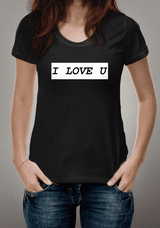 Nome do produto  camisa ''I love u''