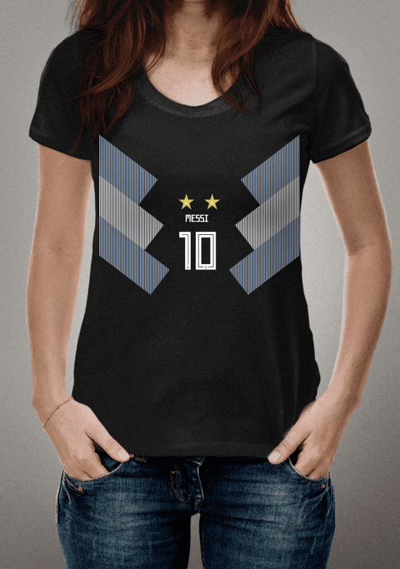 Camisa Argentina Away 2018 10 MESSI