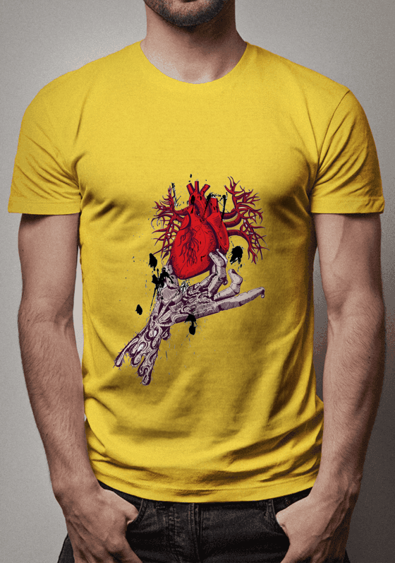 Nome do produto  Camisa Artística desenho coração