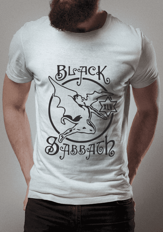 Nome do produto  CAMISA BLACK SABBATH - DESIGN PRETO