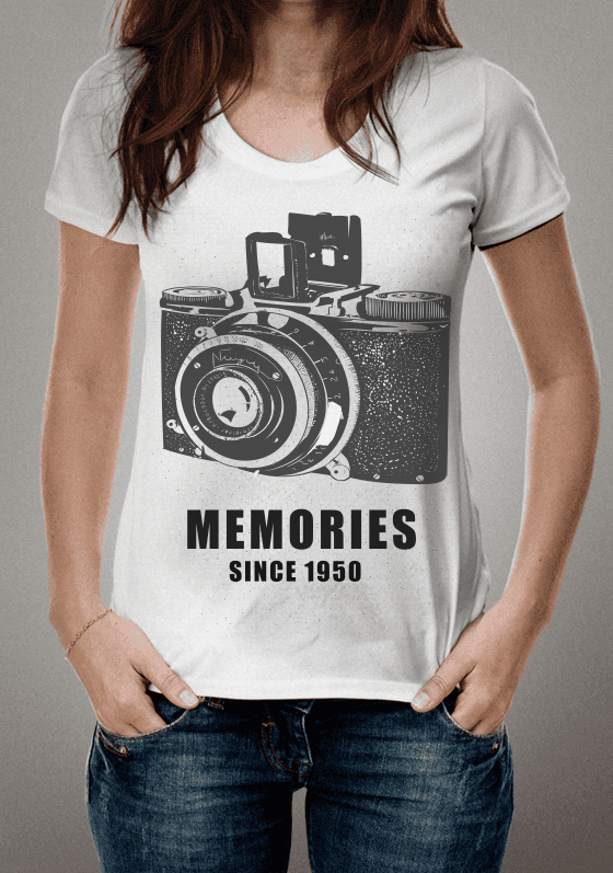 Nome do produto  Camisa Câmera Memories 1950