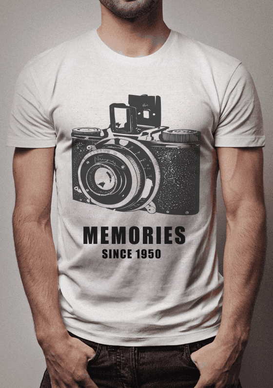 Nome do produto  Camisa Câmera Memories 1950