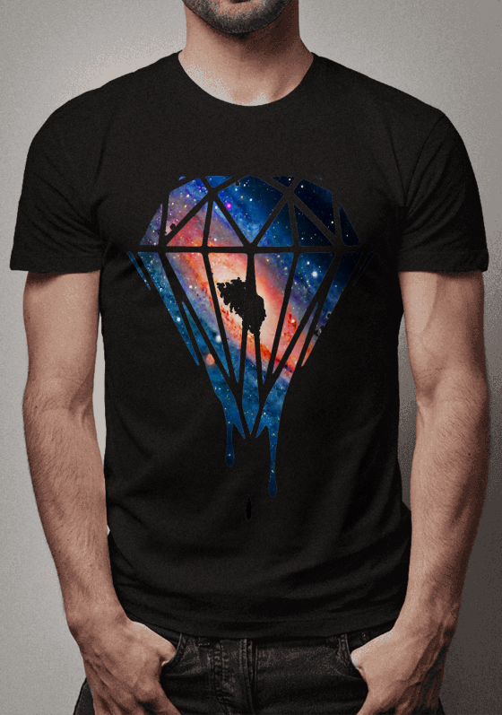 Nome do produto  CAMISA CAMISETA DIAMANTE DIAMOND SWAG UNIVERSO GALAXIA