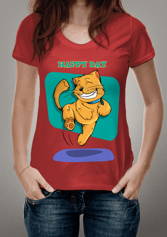Nome do produto  Camisa Cat Happy
