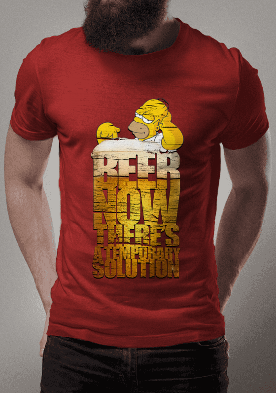 Camisa cerveja homer simpsons 