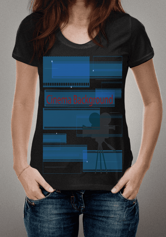Nome do produto  Camisa Cinema Background