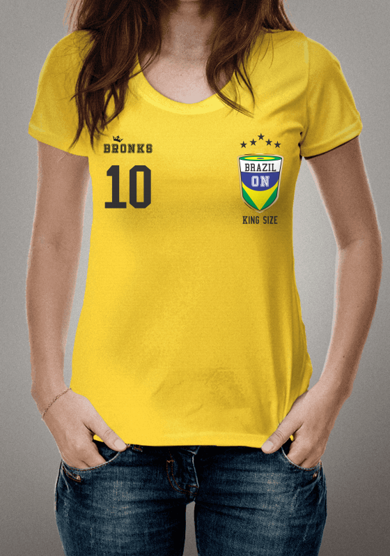 Nome do produto  Camisa da Seleção BRONKS