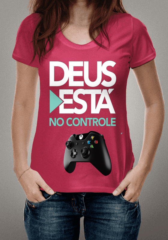 Nome do produto  camisa Deus  esta  no controle 