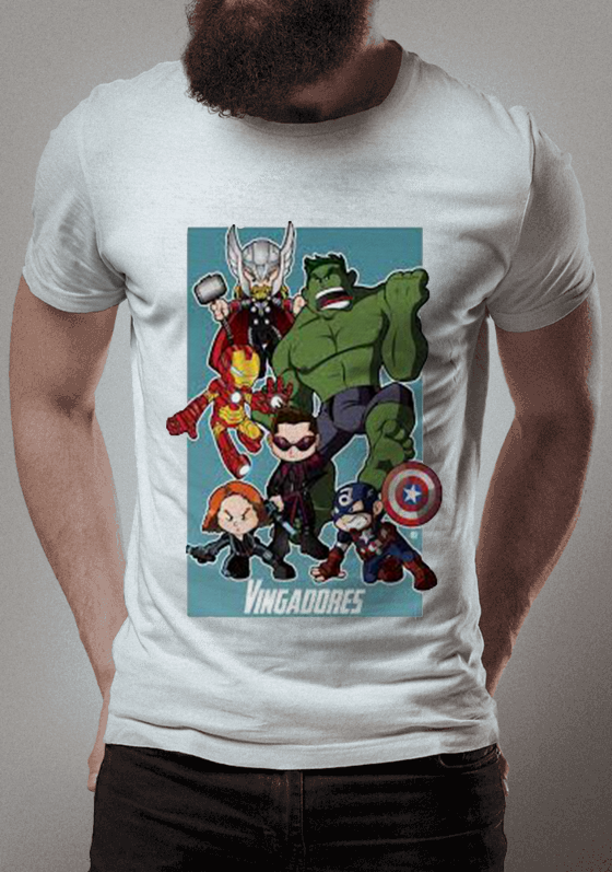 Nome do produto  camisa dos vingadores