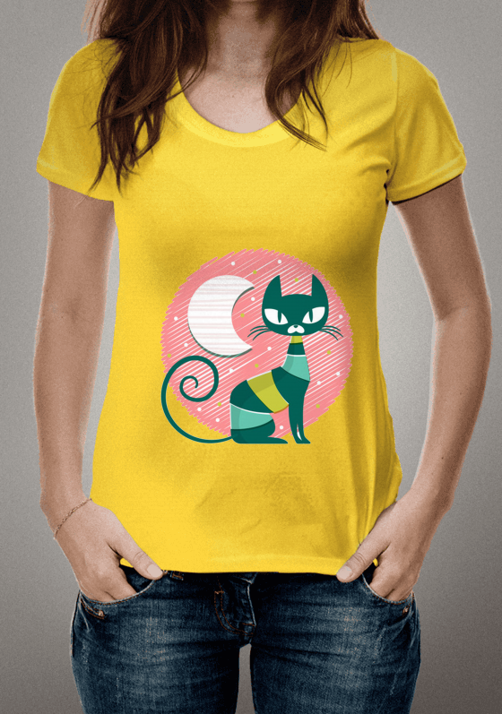 Nome do produto  Camisa Feminina Gatinha