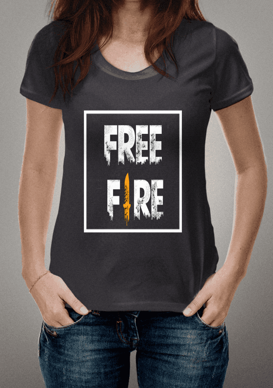 Nome do produto  camisa free fire retangular