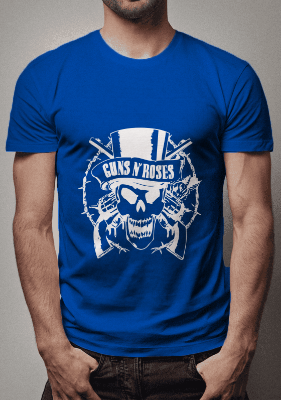 Nome do produto  CAMISA GUNS N'ROSES - DESIGN BRANCO