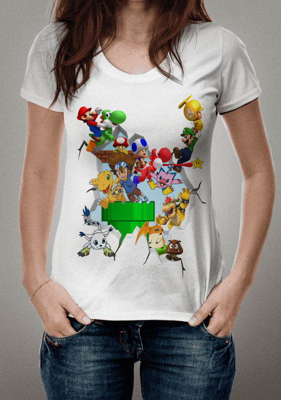 Camisa Invasão Digimons  