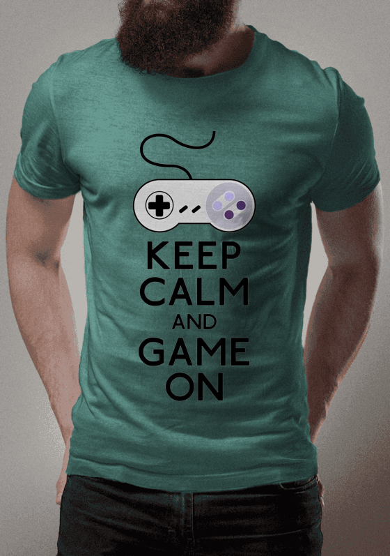 Nome do produto  Camisa Keep Calm and Game On