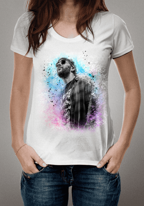Camisa M Shadows Aquarela