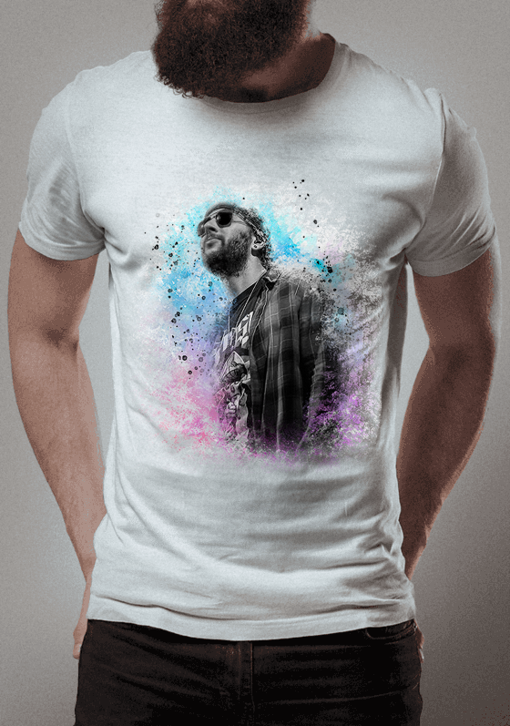 Camisa M Shadows Aquarela
