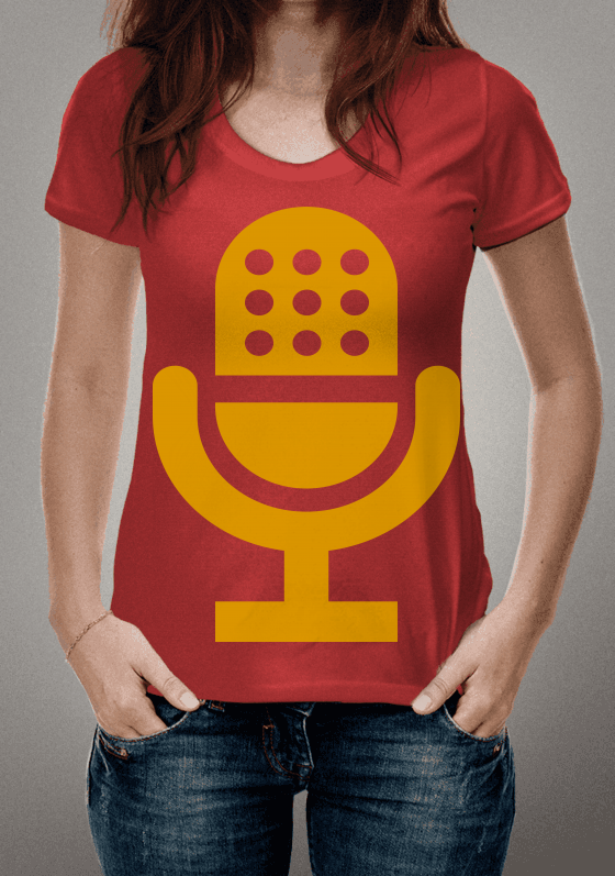 Nome do produto  Camisa Microfone Condensador Amarelo