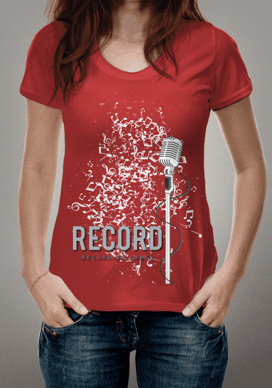 Nome do produto  Camisa Microfone Record