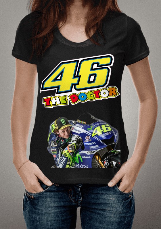 Nome do produto  Camisa MotoGP - Valentino Rossi #46