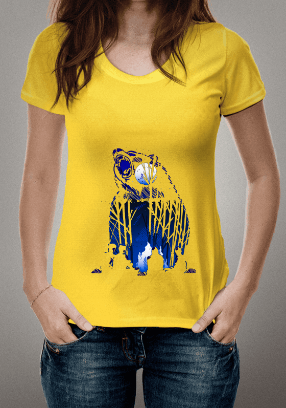 Nome do produto  Camisa Noturna Urso e Lua