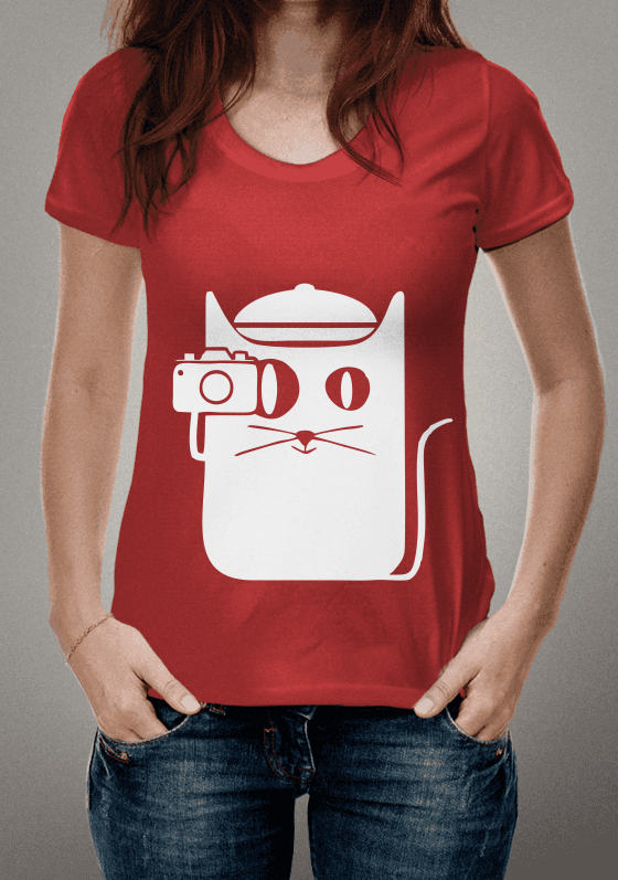 Nome do produto  Camisa o Fotógrafo (Estampa Branca)