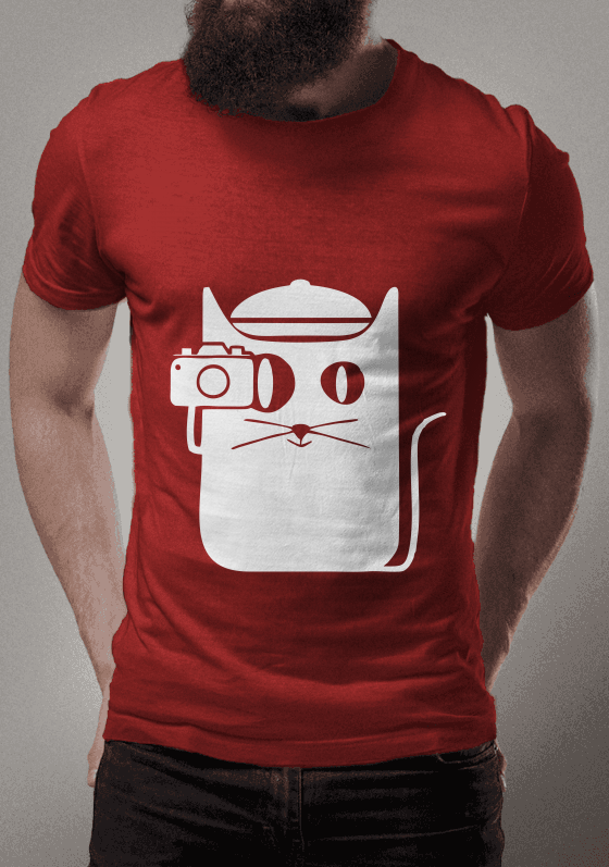 Nome do produto  Camisa o Fotógrafo (Estampa Branca)