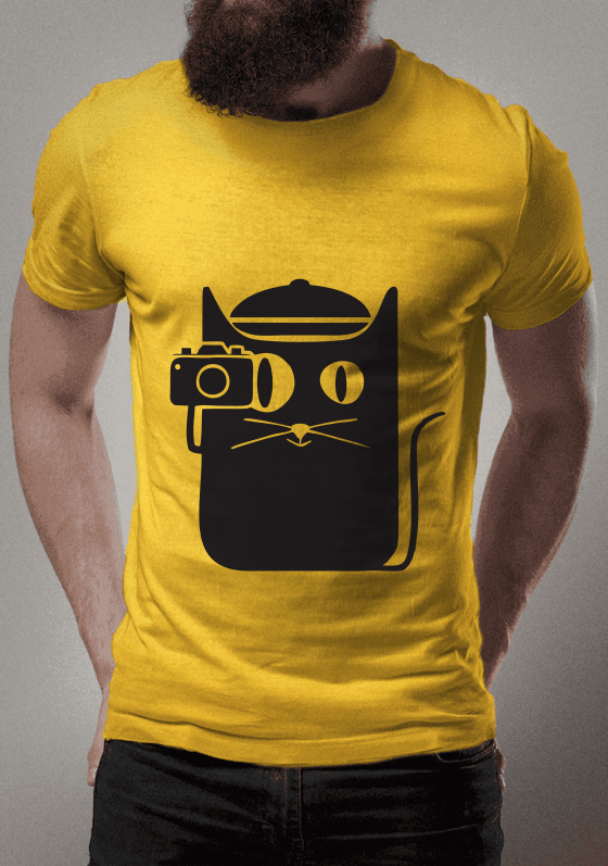 Nome do produto  Camisa o Fotógrafo (Estampa Preta) 