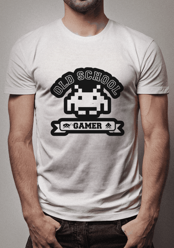 Nome do produto  Camisa Old School Gamer