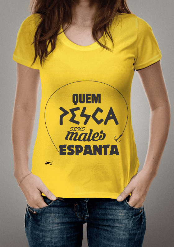 Nome do produto  Camisa pesca modelo frases