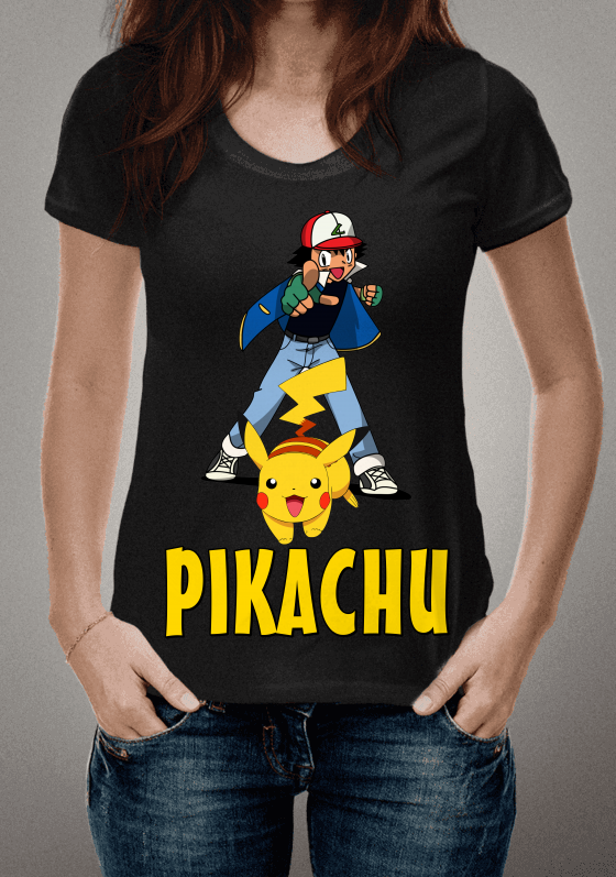 Nome do produto  Camisa Pokemon Ash e Pikachu