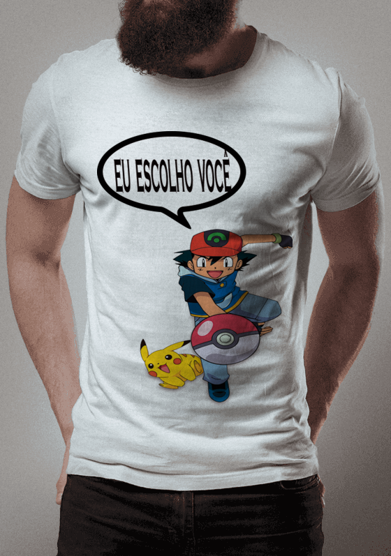 Nome do produto  Camisa pokemon escolho você