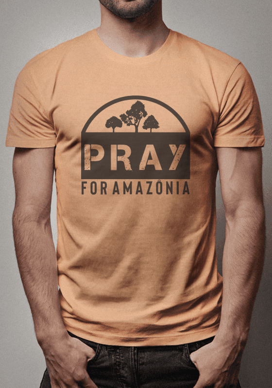 Camisa Pray For Amazônia