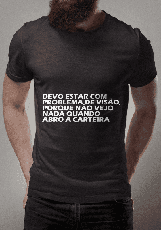 Nome do produto  Camisa Problema de Visão