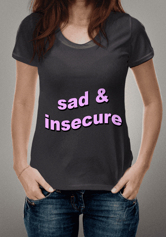 CAMISA SAD & INSECURE