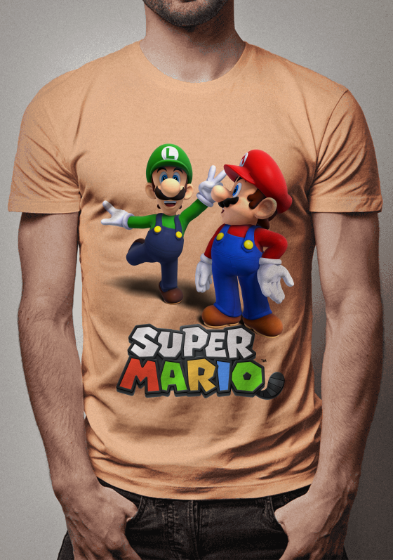 Camisa Super Mario Bros 4