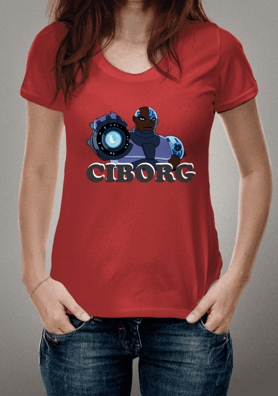 Camisa Teen Titans Ciborg