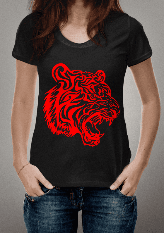 Camisa Tigre Abstrato