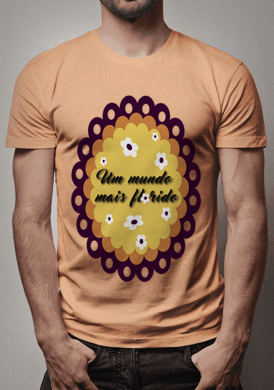 Nome do produto  Camisa Um mundo mais Florido