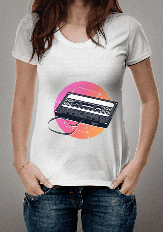 Nome do produto  Camisa Vintage Fita Cassete