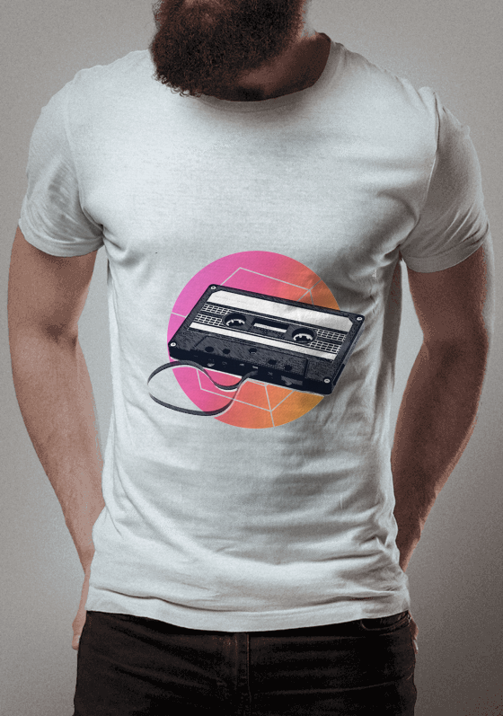 Nome do produto  Camisa Vintage Fita Cassete