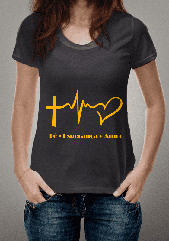 Nome do produto  Camisa Virtuosa Fé Esperança Amor