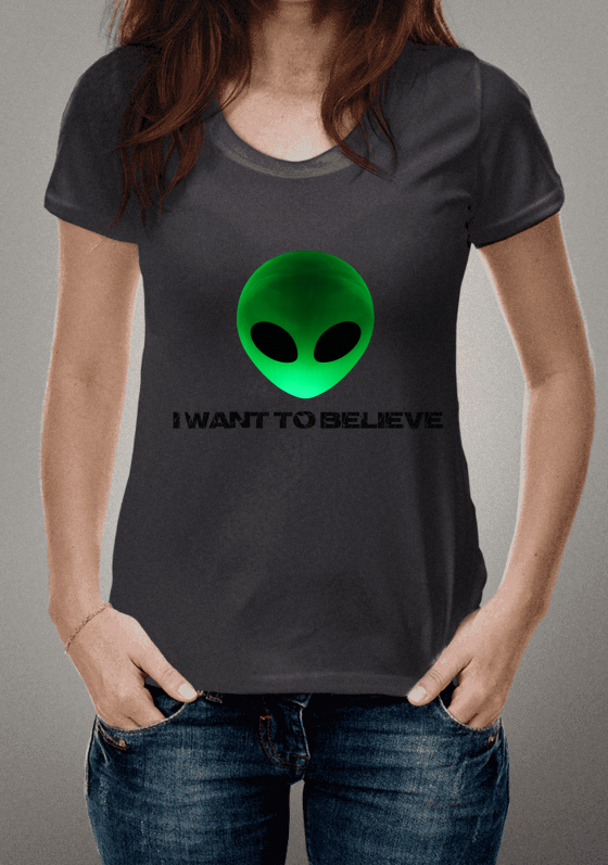 Camiseta - Eu quero acreditar 