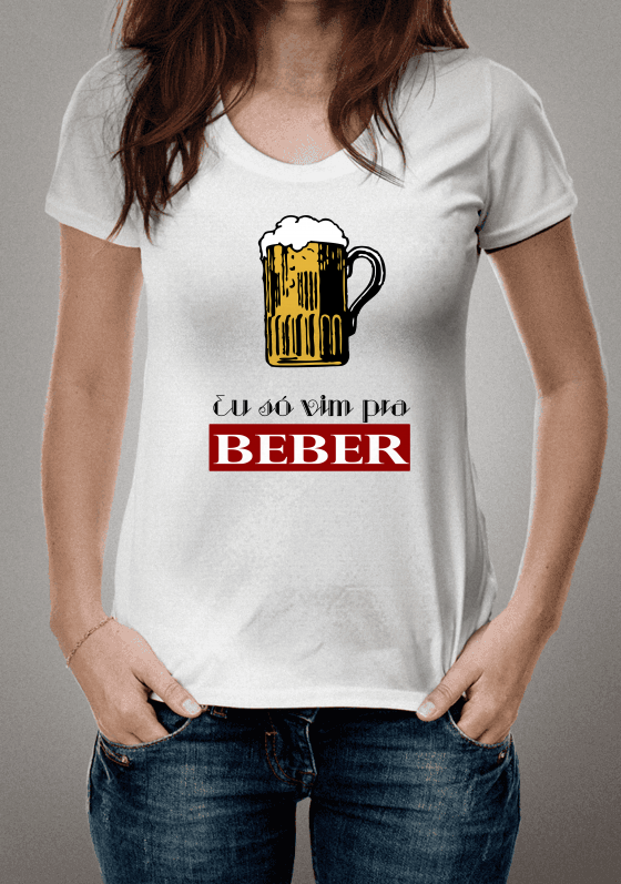 Nome do produto  Camiseta - Eu Só Vim Pra beber
