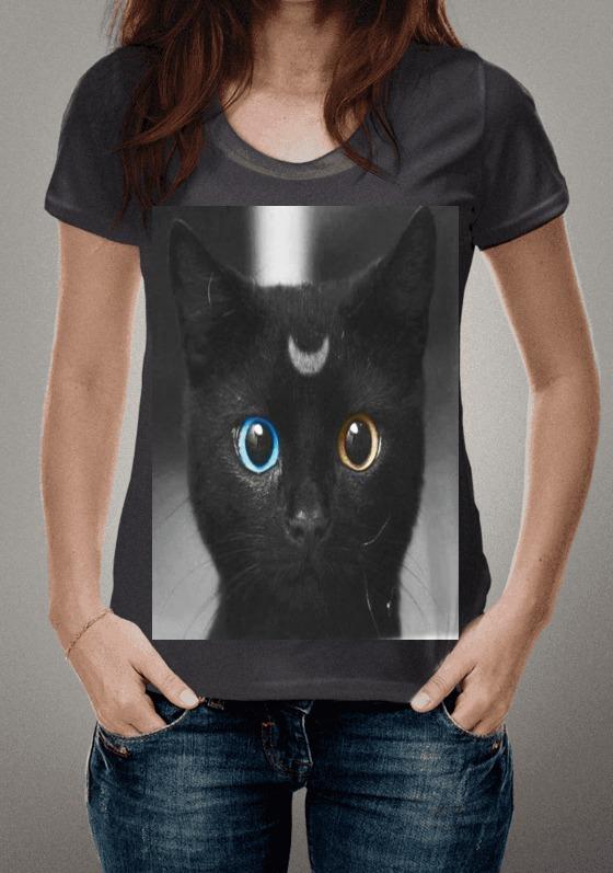 Nome do produto  Camiseta - Gato