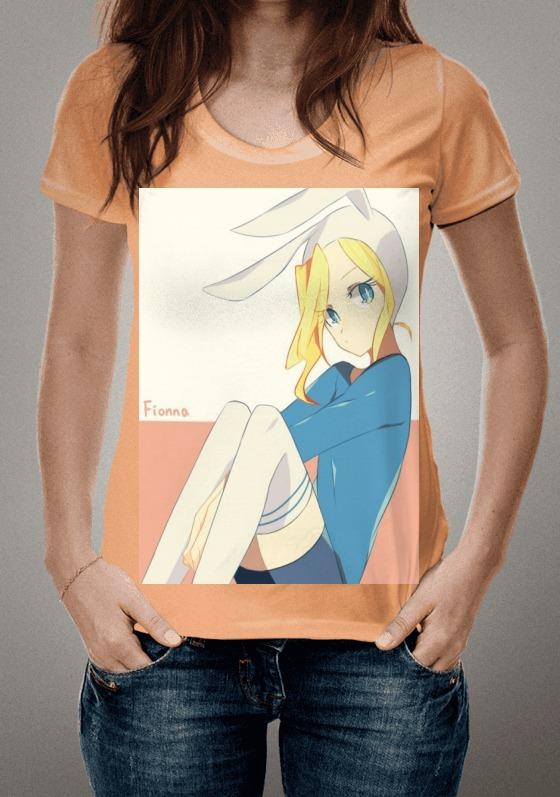 Nome do produto  Camiseta - hora de aventura - Fionna