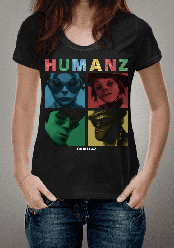 Camiseta - Humanz (Gorillaz)