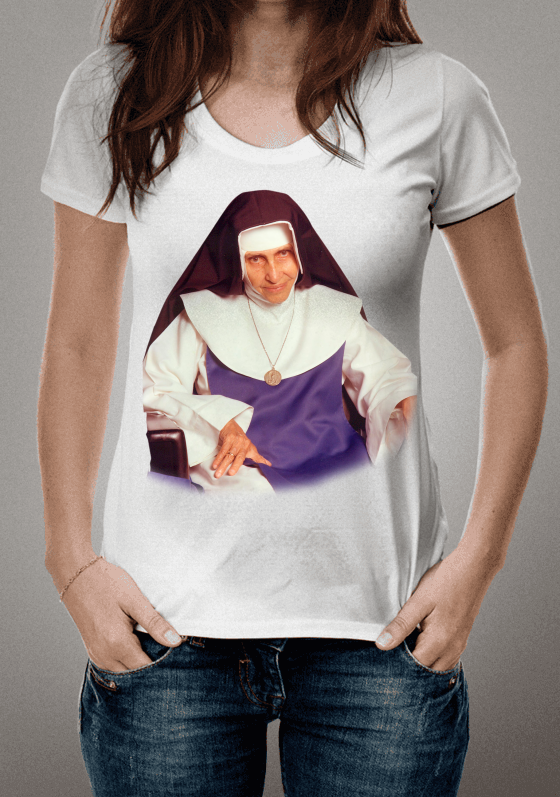 Nome do produto  CAMISETA - IRMÃ DULCE 001