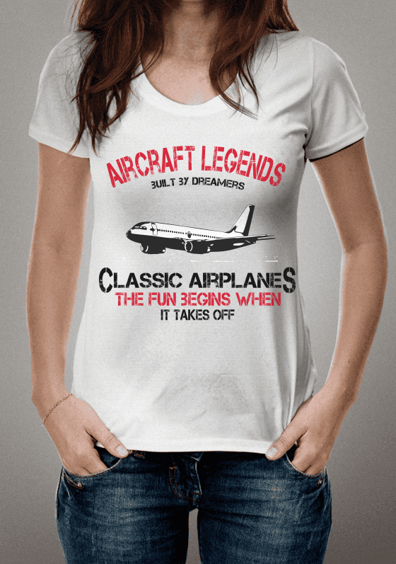 Camiseta - Lendas de Aeronaves