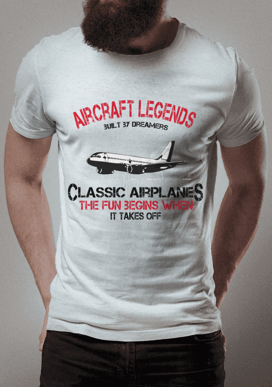 Camiseta - Lendas de Aeronaves