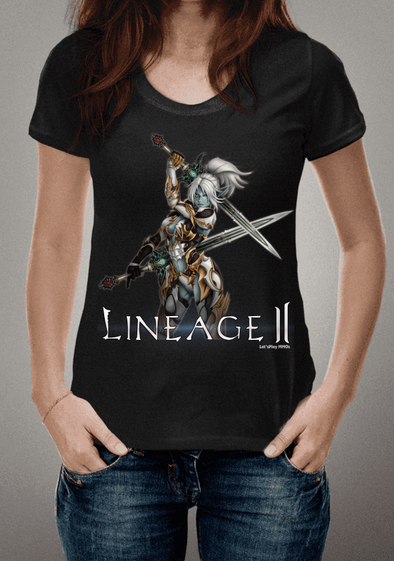 Nome do produto  Camiseta - LineAge 2 DarkElf